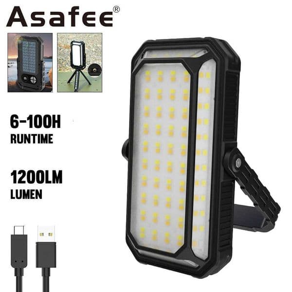 Amanfire CA008 Working Light 10000mAh polymer 1200LM Outdoor Solar Camping Lamp Type-c Charging Tent Lantern C260302