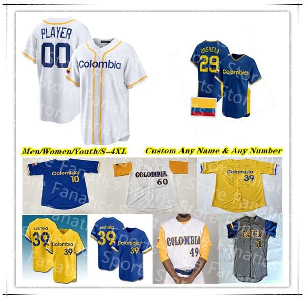 Colombia 2026 World Baseball Classic WBC Jersey Gustavo Campero Reynaldo Rodriguez Harold Ramirez Dayan Frias Michael Arroyo Donovan Solano Jorge Alfaro Urshela