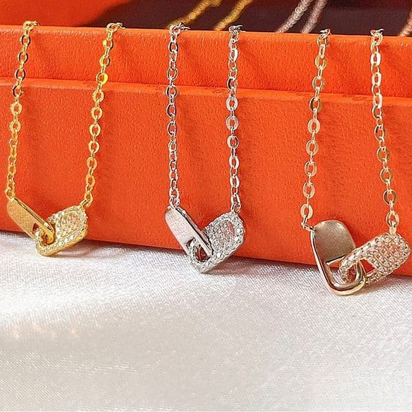 diamond necklace designer necklace for woman pendant classic mother personality fashion lucky stainless steel plated women jewelry