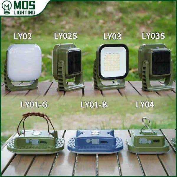 MOSLIGHTING Solar LED Camping Light Tent Lamp USB Rechargeable Bulb Portable Lantern Emergency Lights for Outdoor Working Hiking X260302