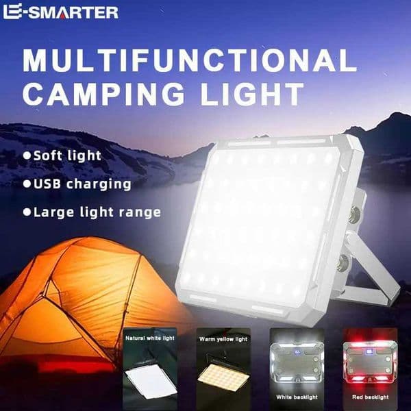 Portable LED Camping Tent Light Rechargeable Searchlight High Power Outdoor Emergency Lighting Waterproof Hanging Night Lamp X260302