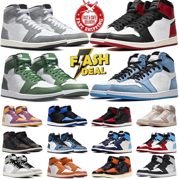 Basketball Shoes 1s University Blue Trophy Room Chicago Red High OG Hyper Royal Barely Orange Digital Pink Men Women Sports Sneakers EUR 36-47