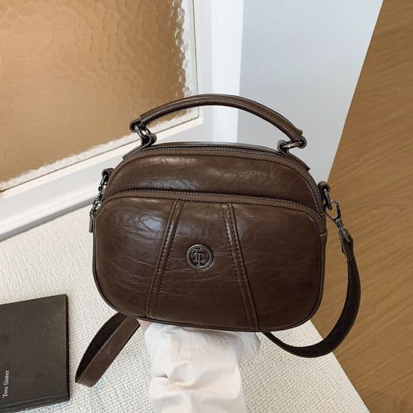 2026 New Practical Small Bag, Three-layer Soft Luxury Handbag Leather Women's Bag, Single Shoulder Crossbody Bag, Simple And Versatile Style