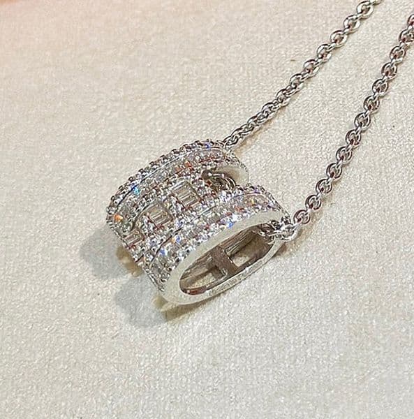 diamond necklace lock pendant necklaces designer necklace bracelet fashion for man woman gold silver chain letter designers brand jewelry mens womens