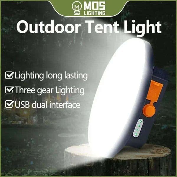 MOSLIGHTING Tent Rechargeable Lantern Portable Emergency Night Market Light Outdoor Camping Bulb Lamp Flashlight Home LED C260302