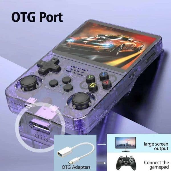 Portable R36S 128GB Handheld Game Console Linux System 3.5 Inch IPS Screen Pocket Video Player for MAME/N64/PS1 /CPS1/CPS2/CPS 26H0301
