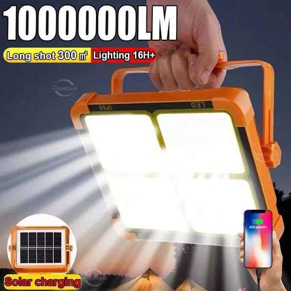 NEW 2400mAh Solar Rechargeable Camping Lantern High Power Bank LED Tent Light Powerful Magnet Flashlight Repair Emergency Lamp C260302