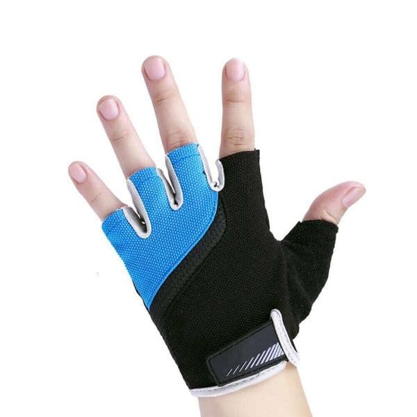 1Pair Outdoor Sports Half Finger Cycling Size L Breathable Shock Absorbing Non Slip Workout Gloves for Fishing Climbing C260302