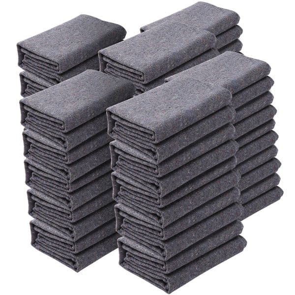SucceBuy 1224Packs Moving Blanket Recycled Cotton Heavy Duty Packing Mover Pads for Protect Furniture Floor Appliances 260228