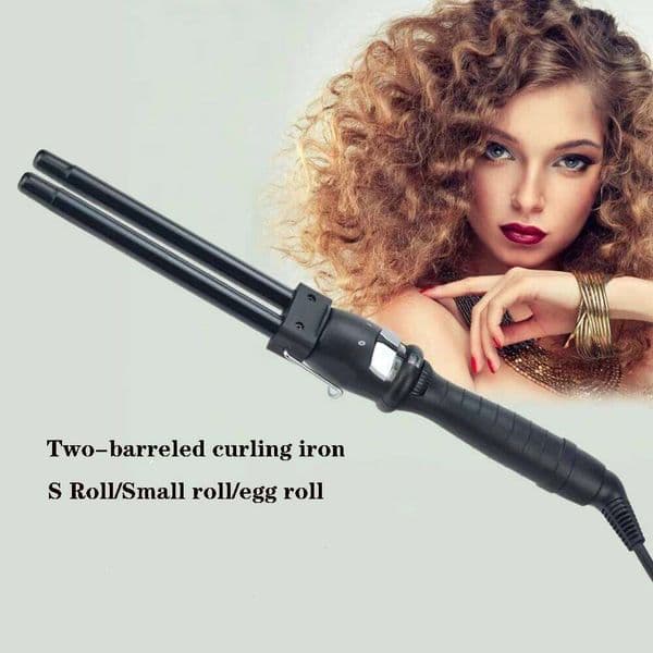 13mm Two-barreled curling iron Electric Curler for Women Professional Ceramic Curling Iron Adjustable Temperature Hair Styl H260302