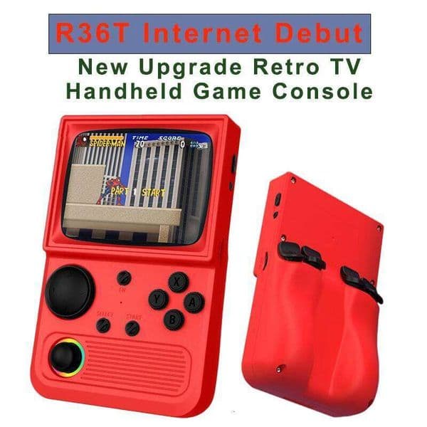 R36T Retro Handheld Game Console EmuEMEC System 3.5 Inch IPS Screen 2025 New Upgrade Portable Pocket Video Party Player 26H0302