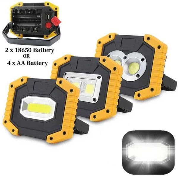 Multi-functional Portable USB Rechargeable COB LED Work Light Waterproof Camping Flashlight for Outdoor Hiking Car Repairing X260302