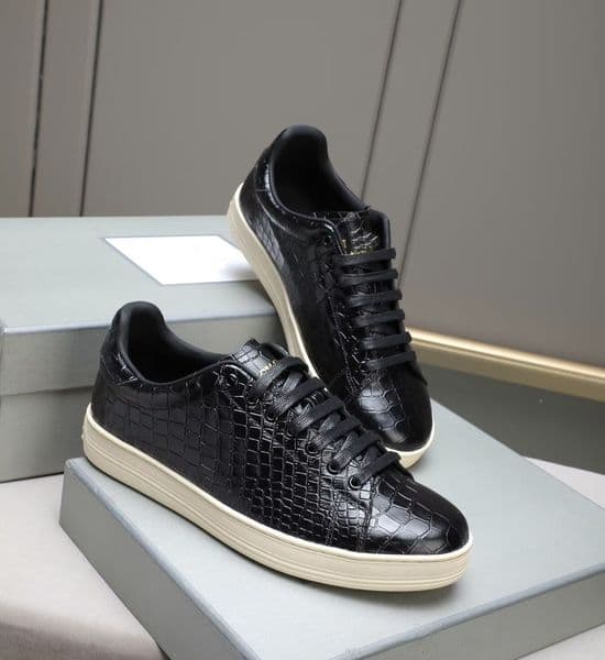 Famous Brand Men Printed Croc Leather Warwick Sneakers Rubber Sole Casual Walking Party Wedding Dress High Quality Man Platform Trainer EU38-47