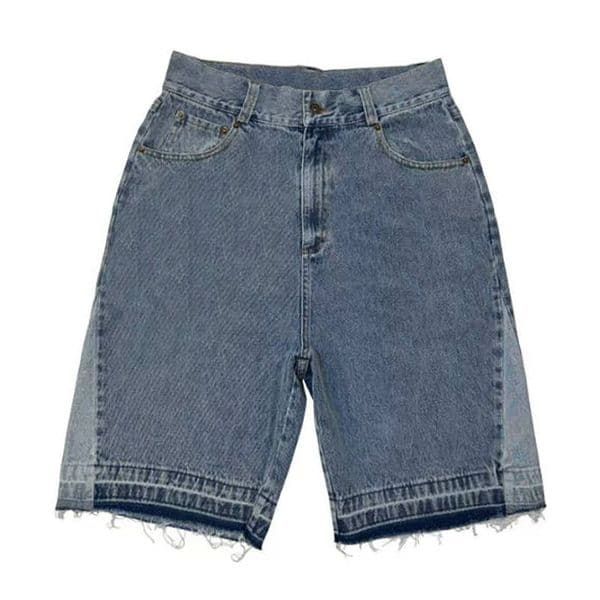 Designer shorts pants Men jeans denim shorts Casual Shorts Harajuku Hip Hop Letters Embroidery Retro Blue Baggy Jeans Denim Gym High Waist Men Sweatpants