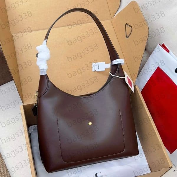Designer Brooklyn bag 28 single shoulder YN tote bags 39 cm quality single capacity minimalist luxury suede women genuine leather handbag classic underarm fashion