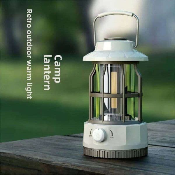 Retro Charging Light, Outdoor Camping Lamp, Tent Portable Lantern C260302