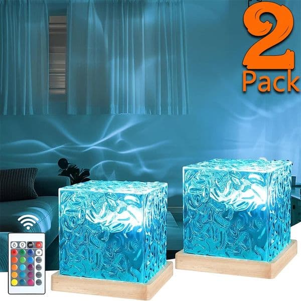Ocean Wave Projector Light 16 Colors Midnight Aura Aurora Glow Lamp Home Office Bar Restaurant Underwater Night 260228