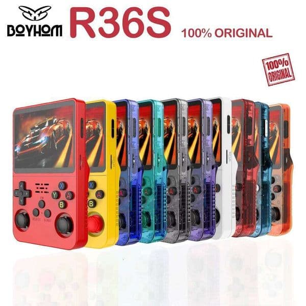 BOYHOM RK3326 ARKOS R36S Retro Handheld Game Console 3.5'' IPS,, 64G/128G 15000+ Games, Linux Portable Pocket Player 26H0302