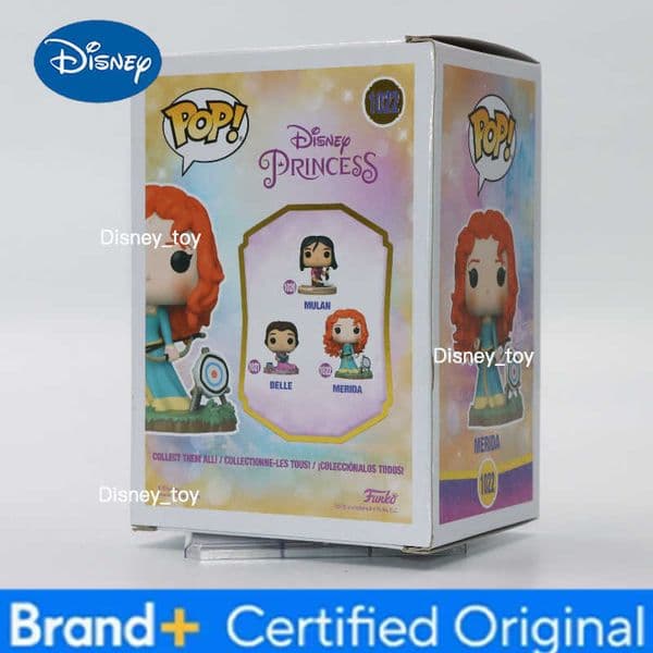 Disney Original Funko Pop Princess Brave Merida Anime Action Figure Vinyl Figurine Model Toy Gift Collectible Desk Decor H2603021