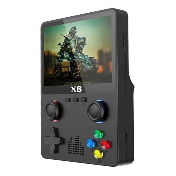 2023 New X6 3.5Inch IPS Screen Handheld Player Dual Joystick 11 Simulators GBA Video Game Console for Kids Gifts 26H0302