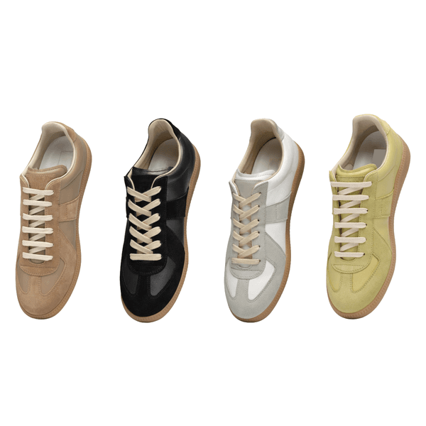 MM6 running maison shoes Replicate sneaker suede womans mens fashion Black white sneakers Flat heel Designer run foam runner trainer basketball Outdoor sports shoe