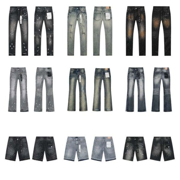 designer mens Jeans hole Jean Hombre trousers Men women fashion straight cut brand horn pants denim pant Trend Motorcycle Pants Mens jorts 007