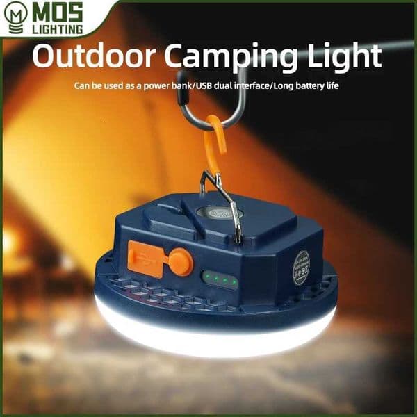 MOSLIGHTING 7200maH Rechargeable LED Camping Light Strong Lamp with Magnet Zoom Portable Flashlight Tent Lamp Work Home Lighting X260302