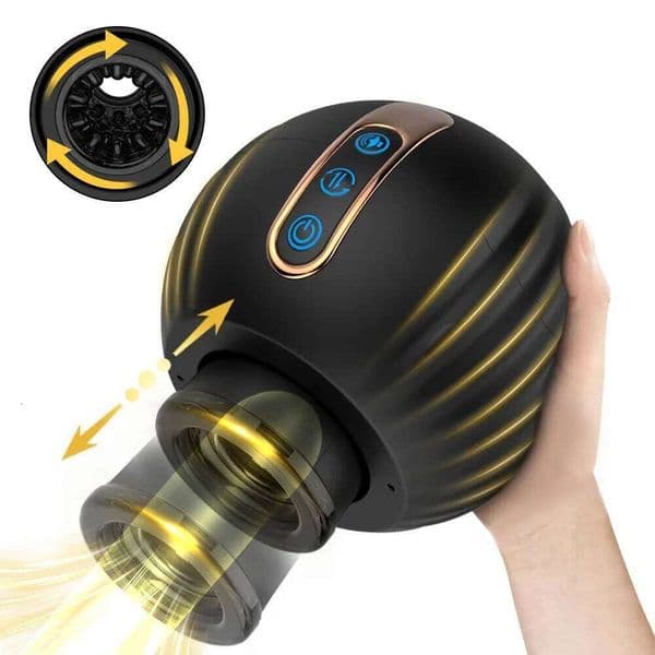 Telescopic Rotation Male Masturbator 3D Realistic Sleeve Vagina Masturbation Equipment Sex Toys for Men Automatic Mastubator C260302