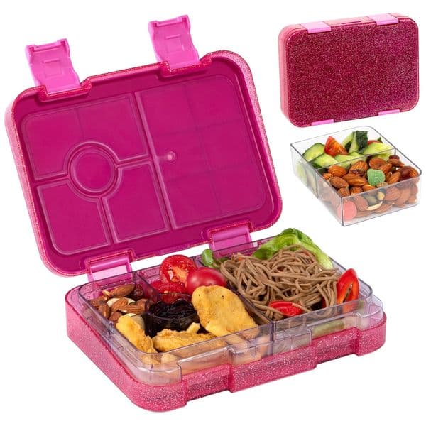 Portable Sealed Lunch Box Student Bento Box Microwave Available Heating School Office Staff Fruit Food Containers Forks Spoons 260228