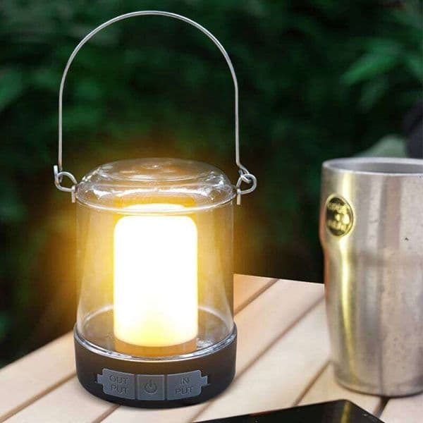 5000mAh 3Colors LED Tent Light USB-C Rechargeable Lantern Portable Output Emergency Night Market Lamp Outdoor Camping Bulb Home C260302