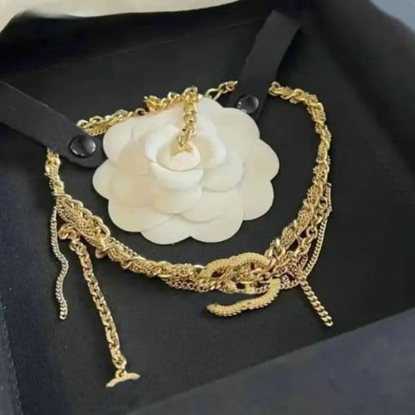 Pendant Necklaces Designer Necklace Pendant Women Choker Chain Letter 18K Gold Plated Tassel Necklace Pendant Jewelry Accessories AA
