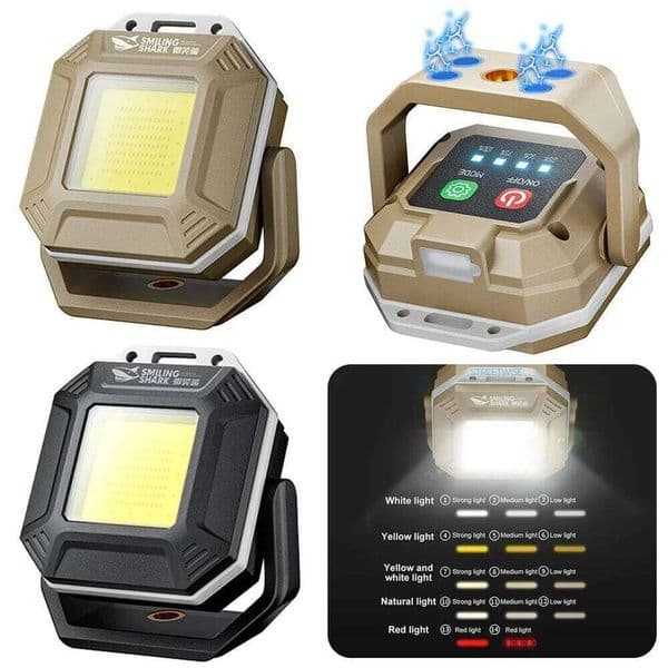COB LED 500mah Work Light Portable Pocket Flashlight USB Rechargeable Waterproof For Outdoor Walking Camping Lighting C260302