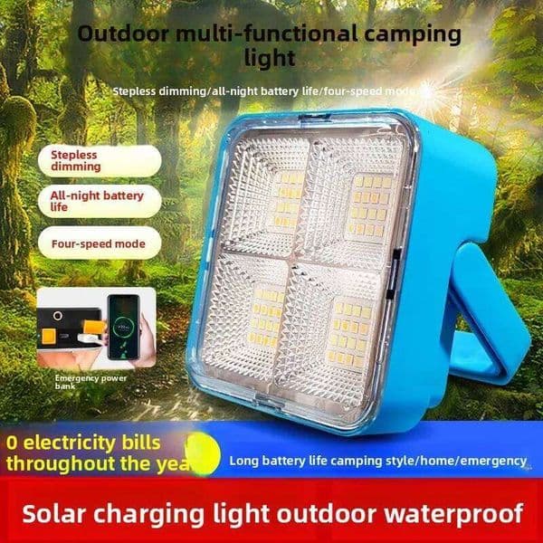 Outdoor Solar Garden Light Night MarketLEDSuper bright mobile emergency lighting camping with strong light C260302
