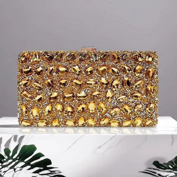 Silver Rhinestone Women Wedding Purses For Lady Crystal Bridal Prom Clutches Shoulder Dinner Handbags Party Cocktail Purs 260227