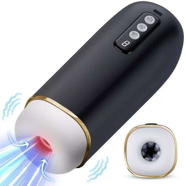 Blowjob Male Automatic Sucking Masturbator Penis Pump Vibration Tool Telescopic Maturbation Cup Real Oral Vagina Sex Toy for Men C260302