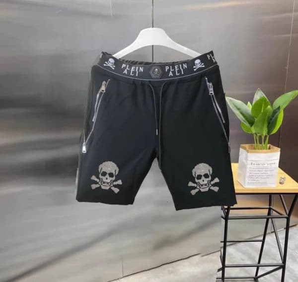 2025 Rhinestone short Summer ious Plein ali Hip Hop Male Casual short pant 260228