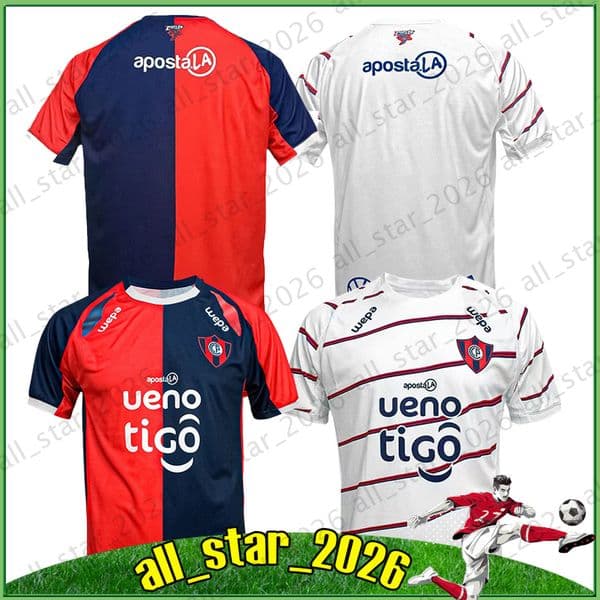 4XL 26/27 Cerro Porteno soccer jerseys J.ITURBE VEGETTI G.AGUAYO J.TORRES M.PEREZ CECILIO D. VILLARROEL 2026 Home Away Men kids kit socks full sets football shirts