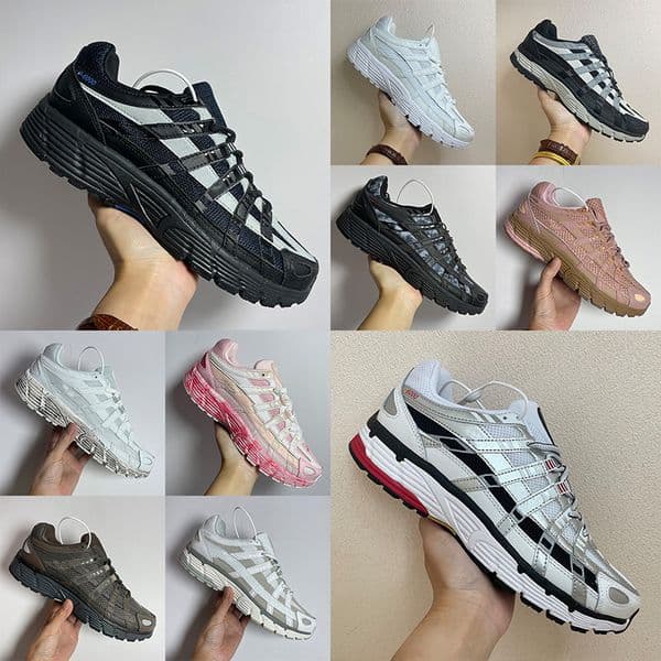 Designer Running Shoes P6000 trainer P 6000 Mens Womens Sneakers Metallic Silver Black White Anthracite Smoke Grey Outdoor Sports Trainers Casual shoes Size 36-47
