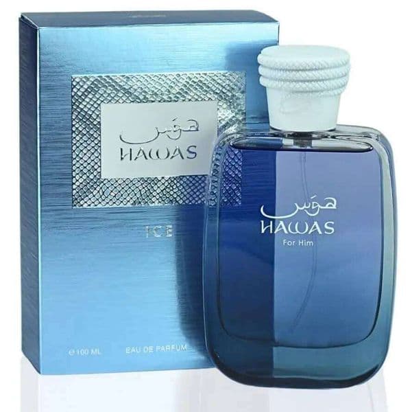 RASASI Hawas Men's Ice Eau De Parfum 100ml 3.4oz - Fragrance for Men 26H0302
