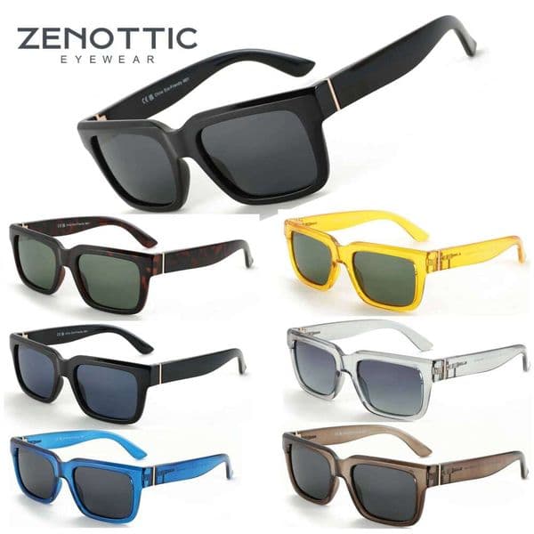 ZENOTTIC 2025 2024 New Fashion Square Polarized Sunglasses Women Men UV400 Protection Shade Rectangle Sun Glasses Y260302