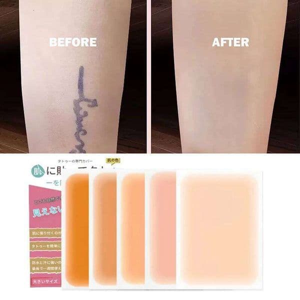 6Pcs Waterproof Tattoo Conceal Tape Full Flaw Cover Sticker for Body Arm 26L0303