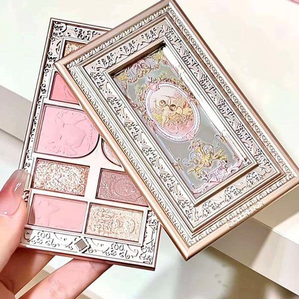 Cheerflor 10 Colors Eyeshadow Palette Powder Matte Shimmer Glitter Natural Nude Tone Fine Flash Longlasting Eye Brighten Makeup 26L0303