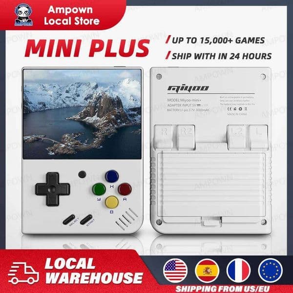 MIYOO Mini Plus Portable Retro Handheld V2 Mini+ IPS Screen Classic Video Game Console Linux System Children's Gift 26W0303