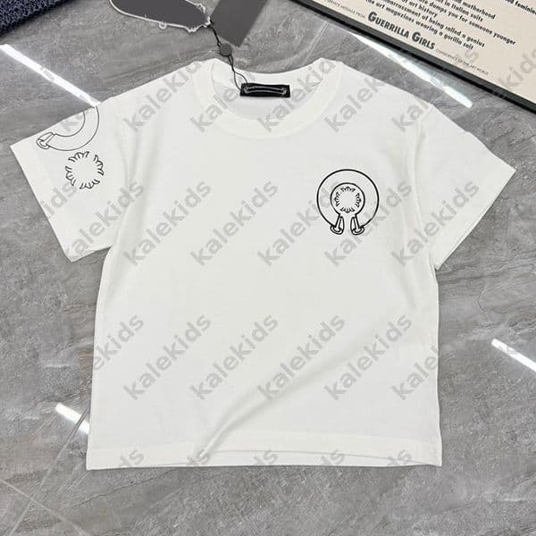 Summer Designer Clothing Patterned T Shirts Sanskrit Print Short Sleeve Tees Boys Girls Cotton Crewneck Tops Casual Streetwear Apparel DLD2603032 Z260521
