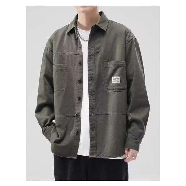 Designer Jacket Jpnese Retro Cityboy Longsleeve Work Shirt For Men New Spring Nd Utumn Csul Loose Shirt Jcket For Boys