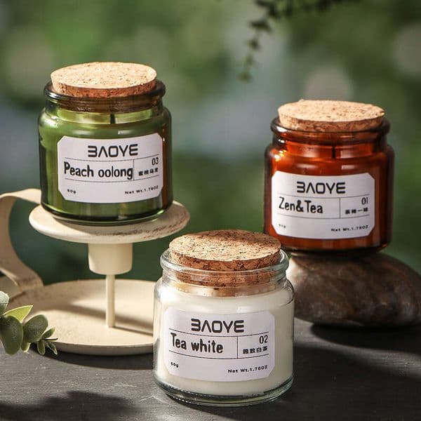 Aromatherapy Series Plant Soy Wax Tea Scent Indoor Decoration Diffuser Fragrance Candle Niche High-end Manufacturer W260303