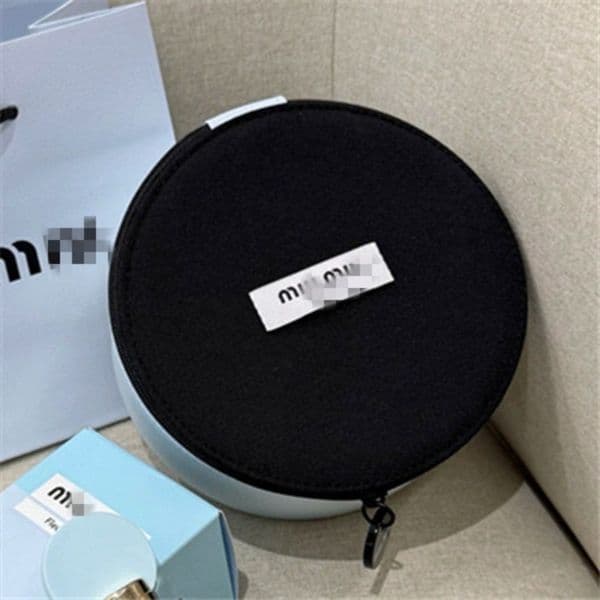 Perfume Makeup Storage Blue Round Simple Retro Gift Box