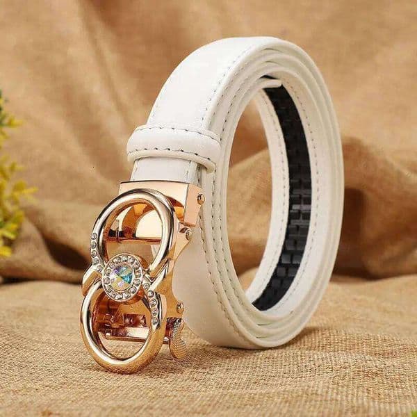 New Belts Women Luxury Famous High Quality Dress Cowhide Leather Automatic Buckle Brand Designer Female Belt Candy Color LB2202 XJ260303