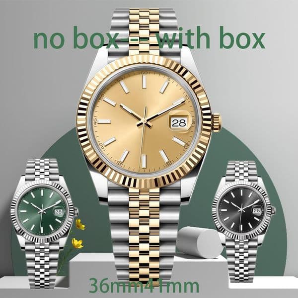 Men's Automatic Mechanical Movement All Stainless Steel Watch Night Light Sapphire Glass Montre de Luxe 36-41mm 904L Watches Men Designer