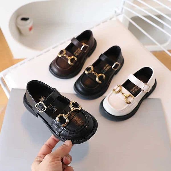 Zapatos Nia Girl Leather Shoes 2023 British Mary Jane Shoes Soft Sole Princess Shoe Sweet Lolita Shoes Kid Shoe Dress for Girls X260303